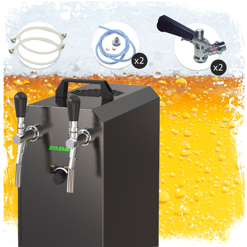 Dispensador de cerveza Kontakt 55, 2 grifos de acero inoxidable, 50  litros/h