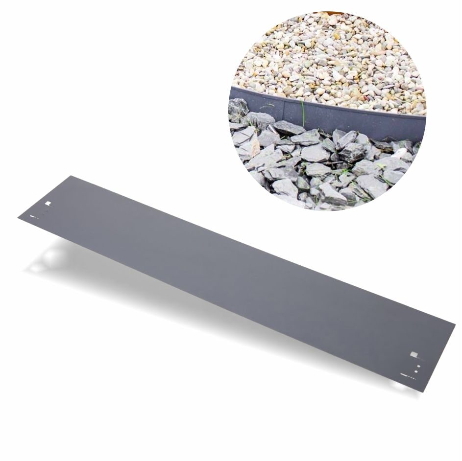Bordure Per Aiuole In Metallo Fiqops – 10 Metri (10 Pz Da 100×14 Cm) – Zincata E Resistente Alla Ruggine