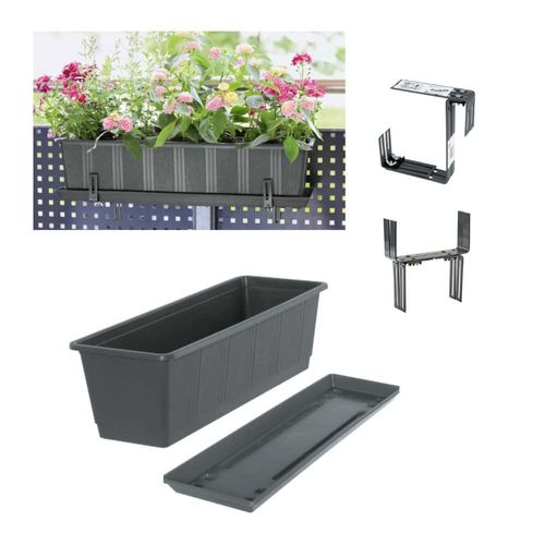 Blumenkasten, Untersetzer, Halter Geli STANDARD Blumentopf Pflanzkbel  Balkon | eBay.de