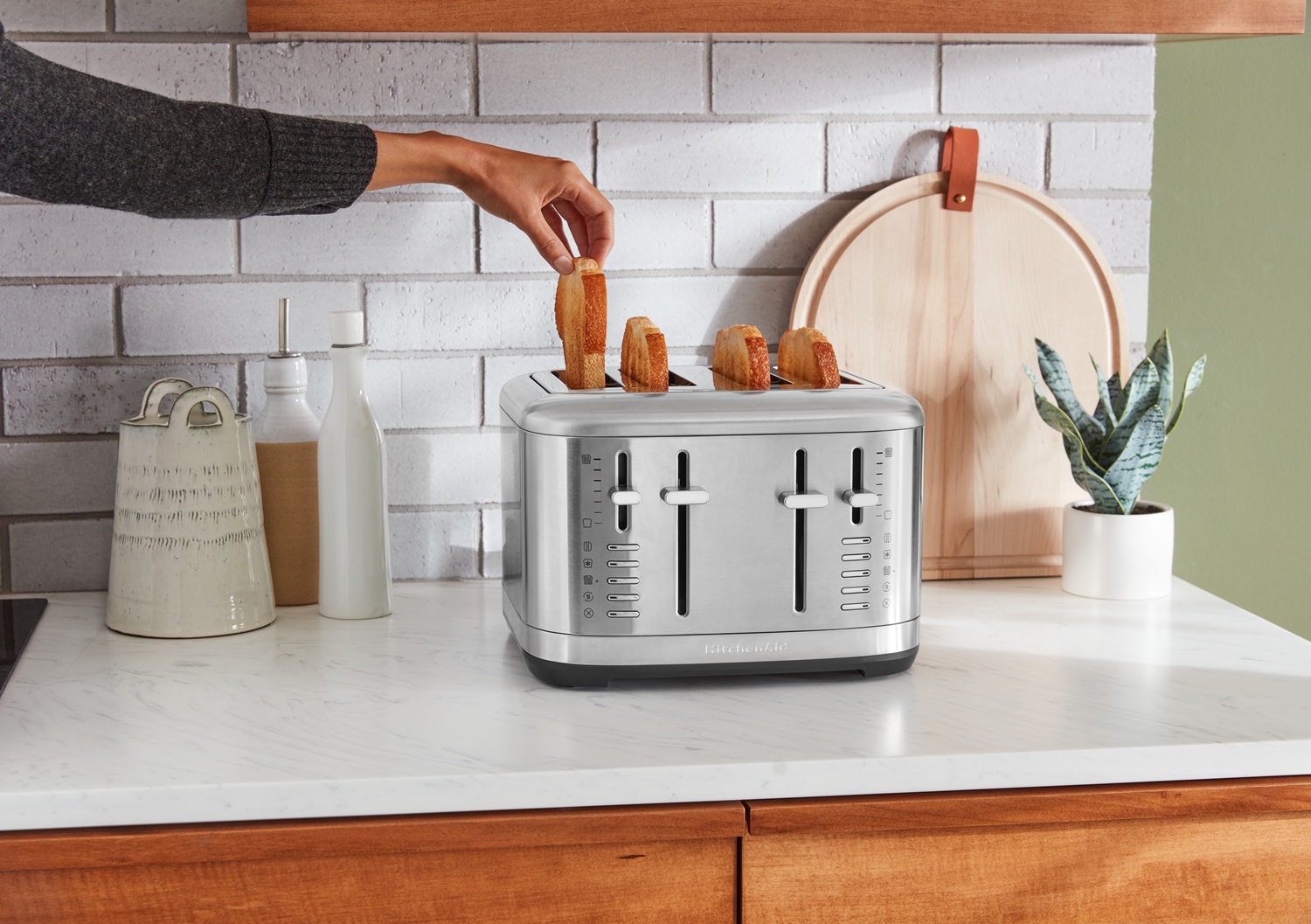 KitchenAid 4-Scheiben Toaster Artisan 5KMT4109-Edelstahl / Gebürstetes Metall