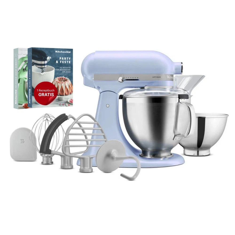 KitchenAid Küchenmaschine 4,7L Artisan 5KSM195PSEOA Blue Salt-Default