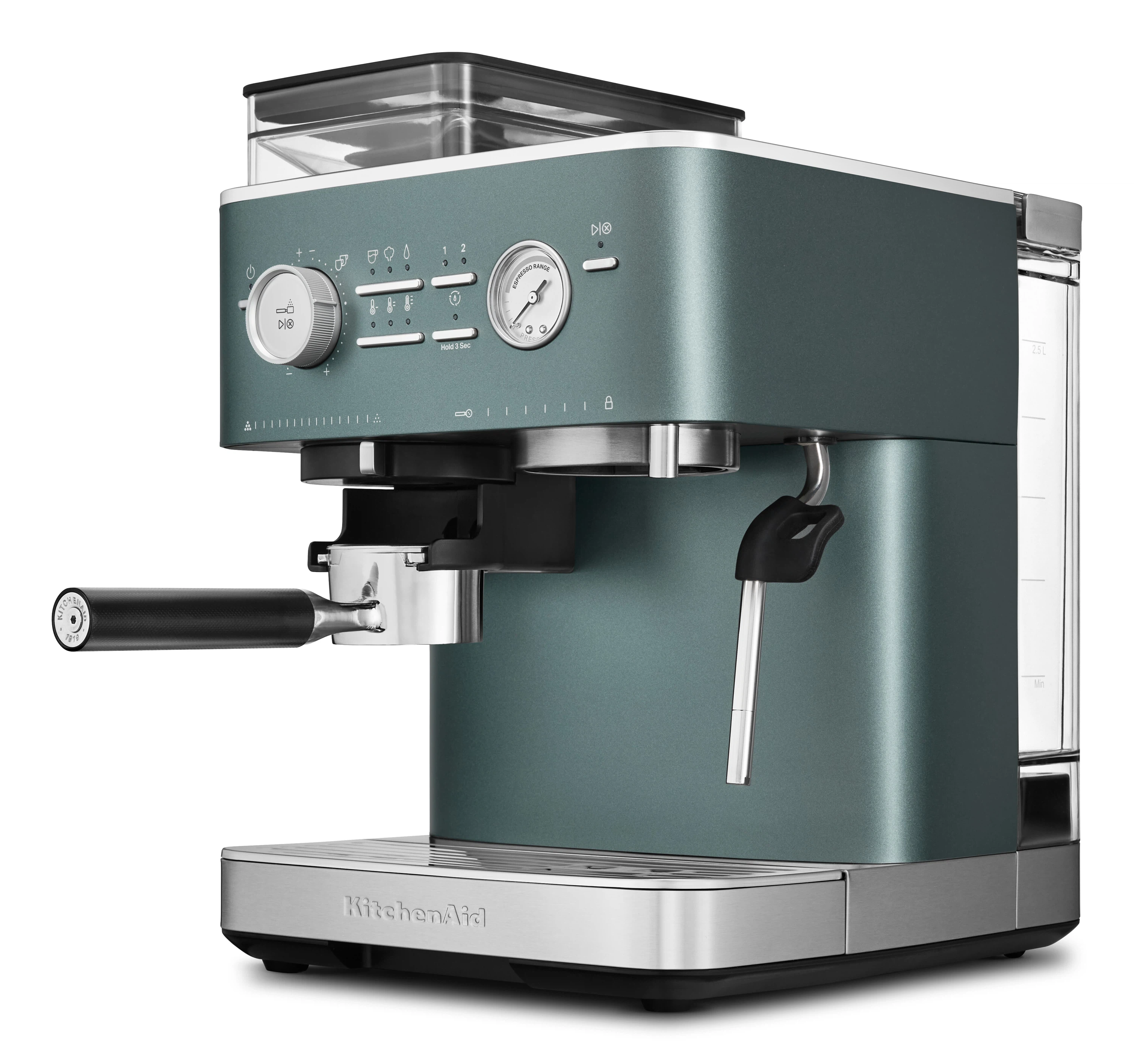 KitchenAid halbautomatische Espressomaschine mit Gratmahlwerk 5KES6551 inkl. GRATIS Illy Exploration Kit-Juniper (Wacholder)