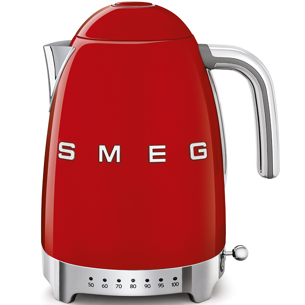 Smeg 50's Wasserkocher mit regelbarer Temperatureinstellung-Rot