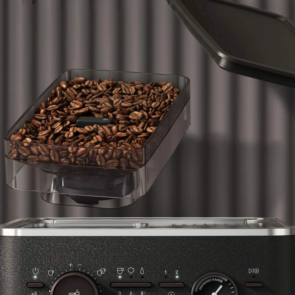 KitchenAid Bohnenbehälter mit Deckel KESRBHS für halbautomatische Espressomaschine-Default