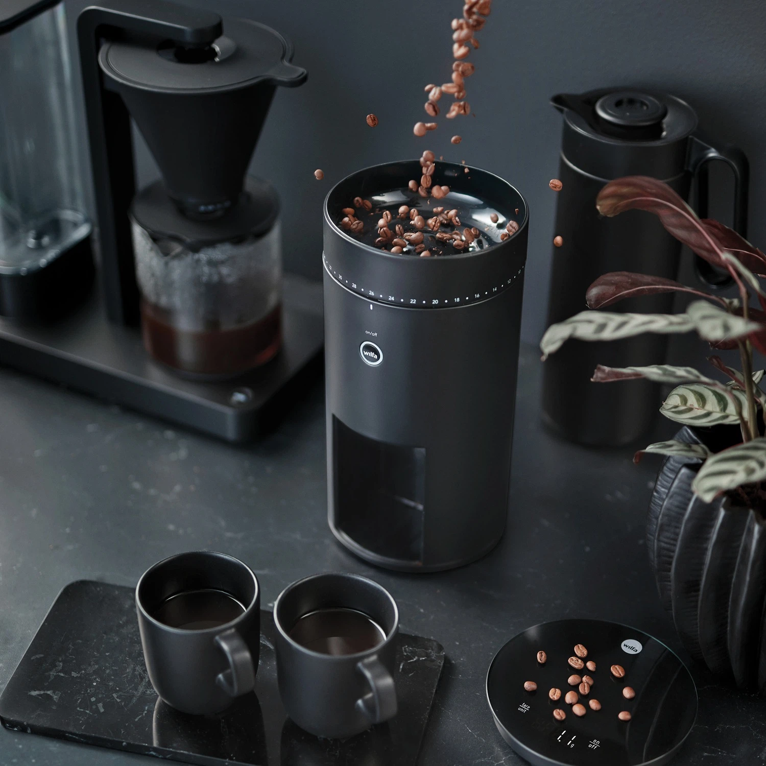 WILFA Kaffeemühle SVART UNIFORM mit Waage, schwarz-Default Title