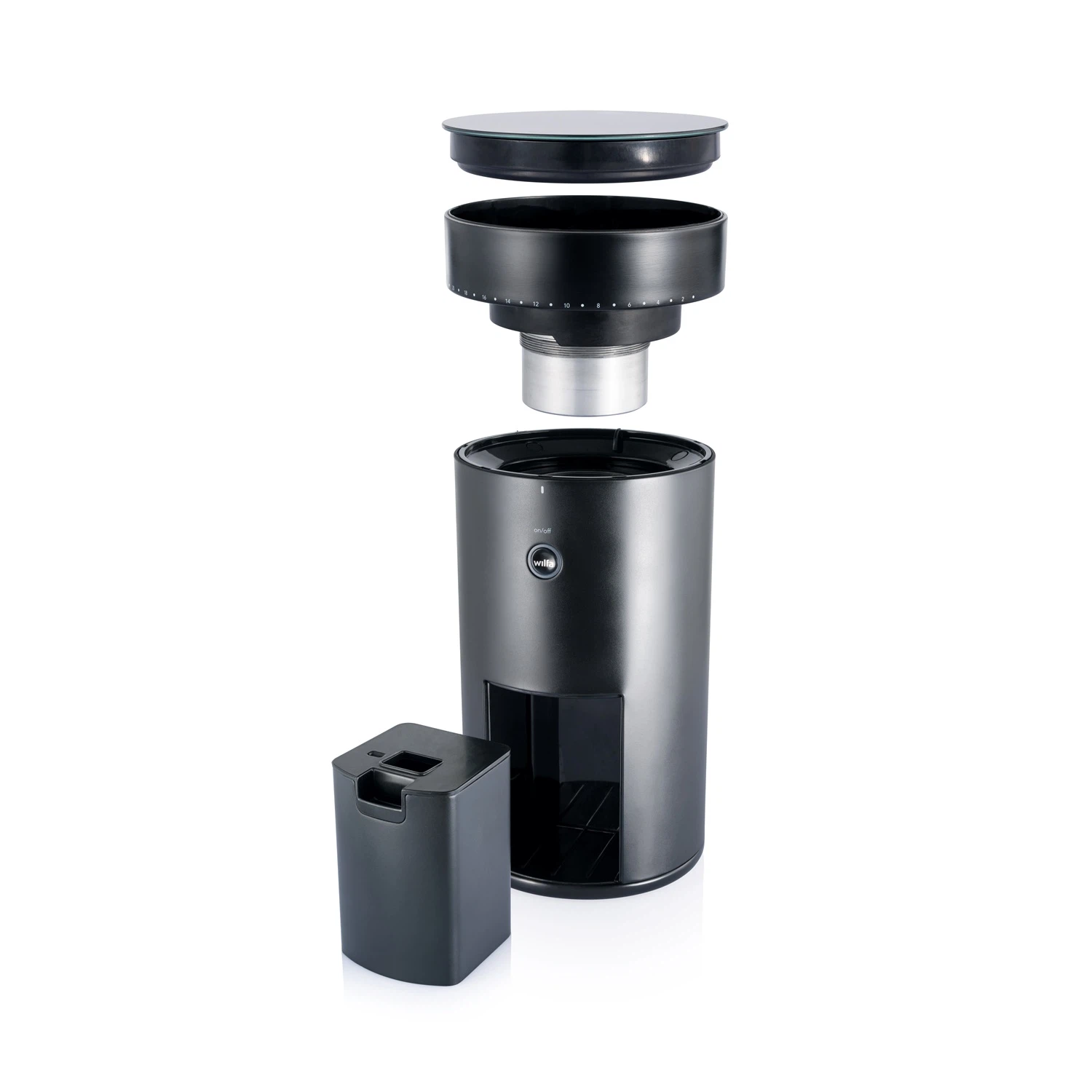 WILFA Kaffeemühle SVART UNIFORM mit Waage, schwarz-Default Title