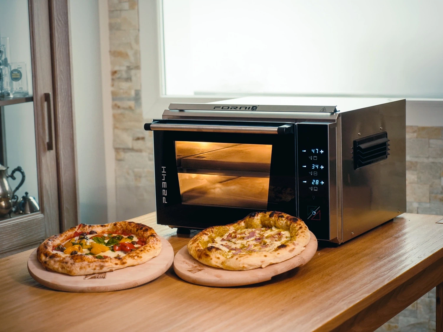 EFFEUNO P234H 509 Pro Elektrischer Pizzaofen mit doppelter Kammer-Default Title