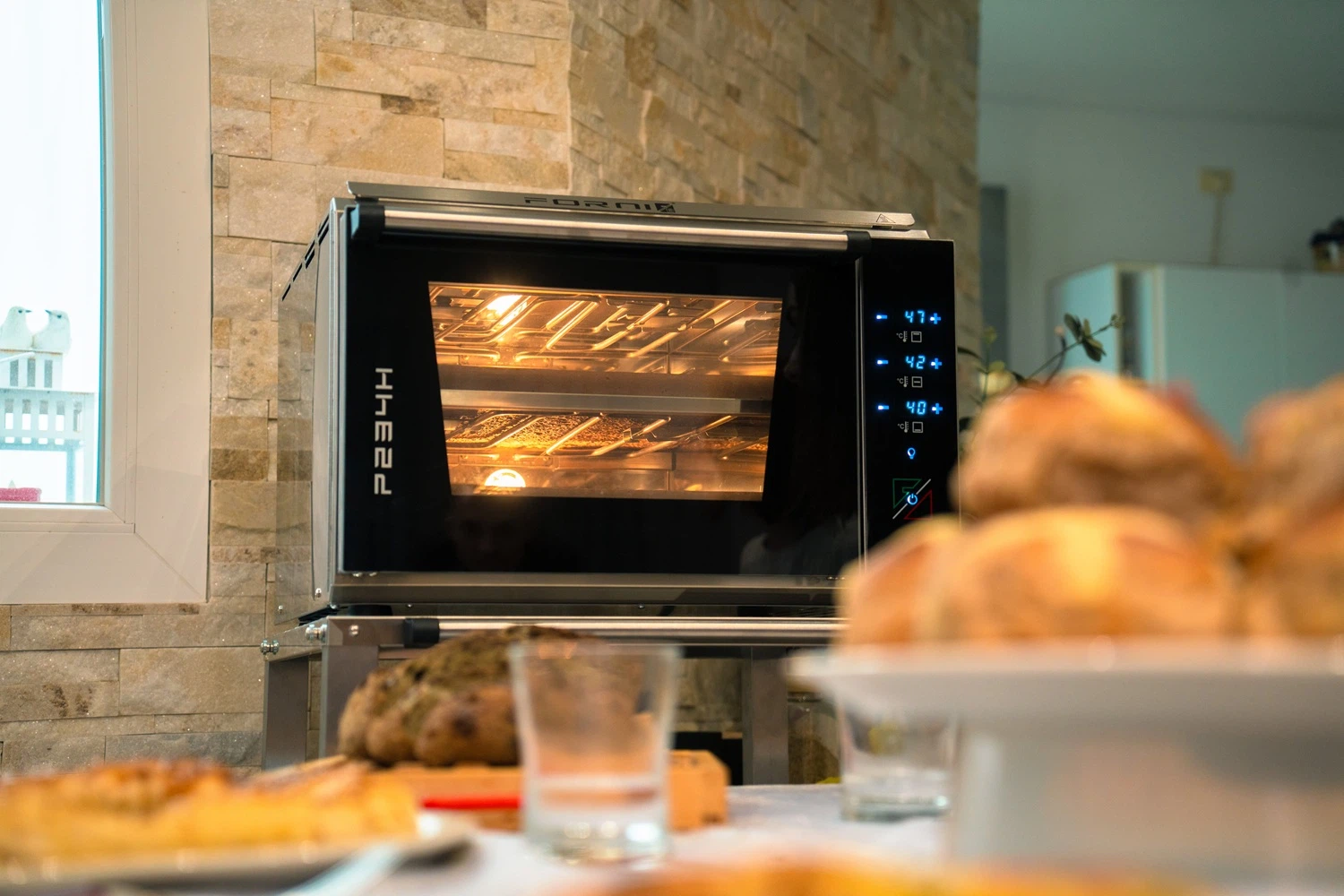 EFFEUNO P234H 509 Pro Elektrischer Pizzaofen mit doppelter Kammer-Default Title