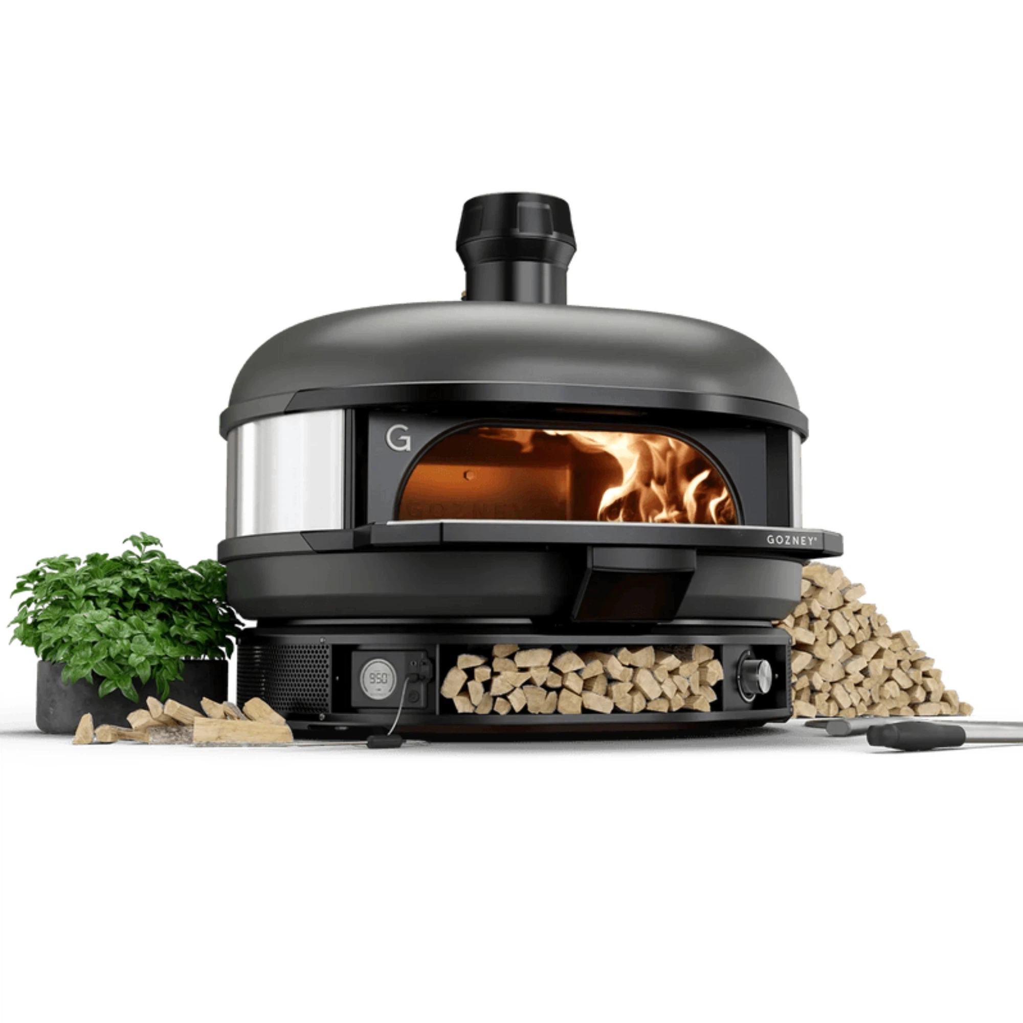 Gozney Dome Pizzaofen + Abdeckhaube lang + Standfuß-Off Black