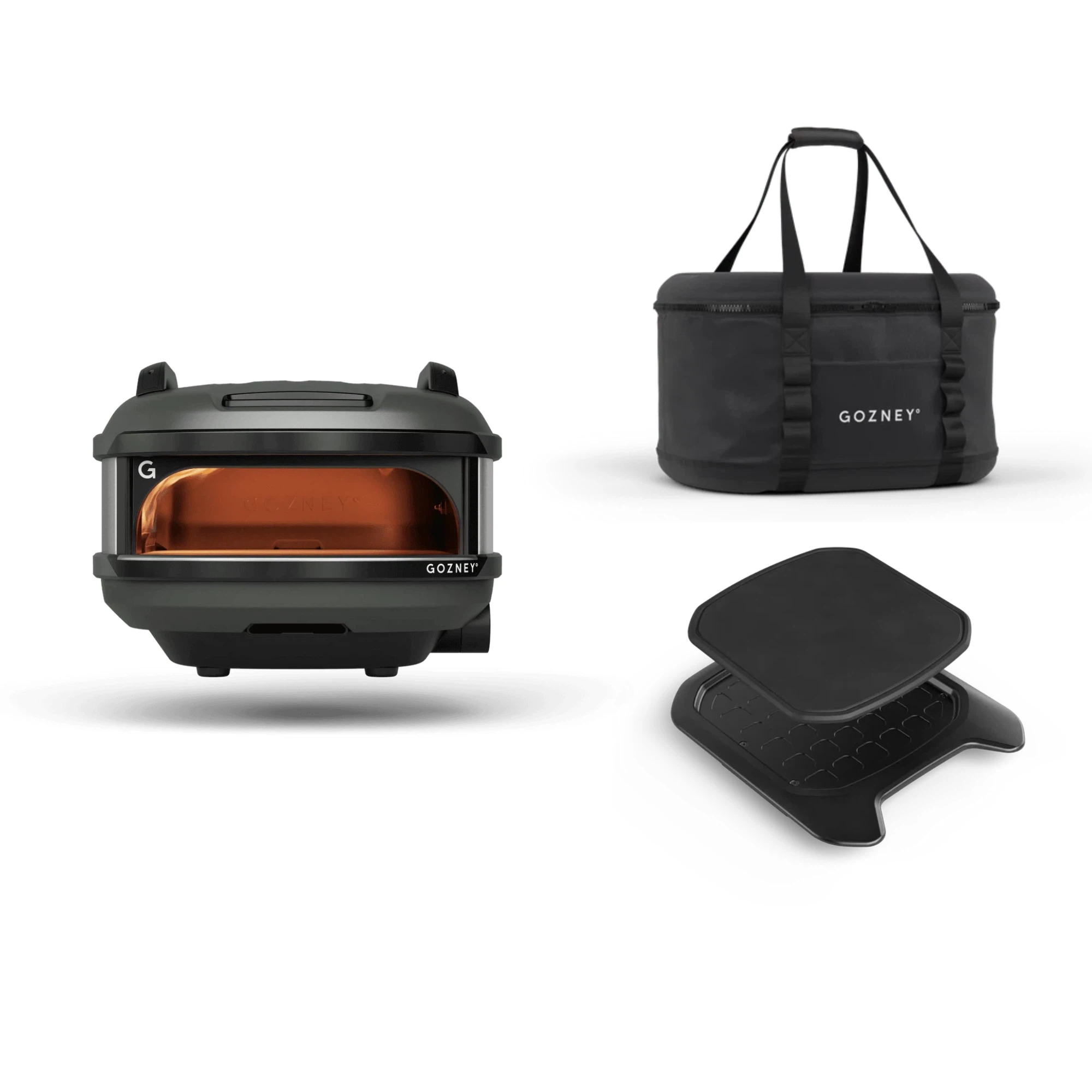 Gozney Tread Pizzaofen + Transporttasche + Roof Rack-Off Black