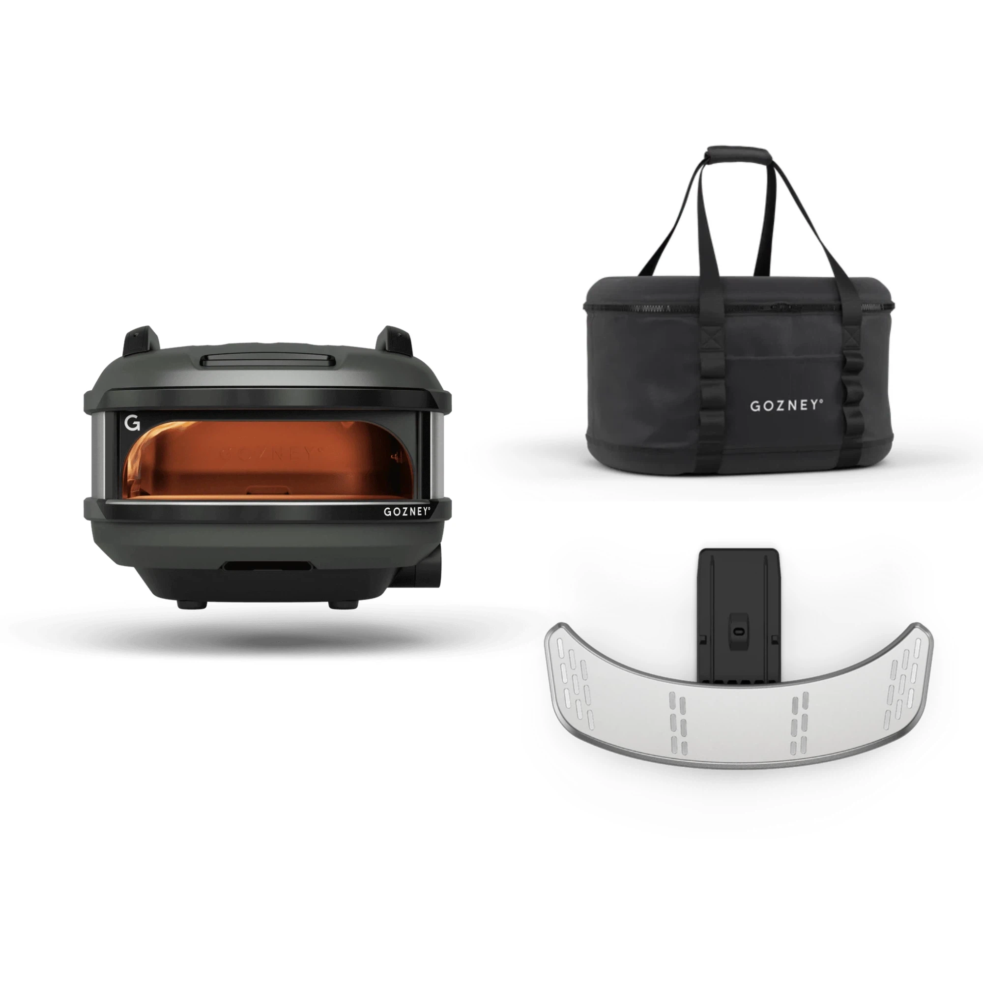 Gozney Tread Pizzaofen + Transporttasche + Frontablage-Off Black