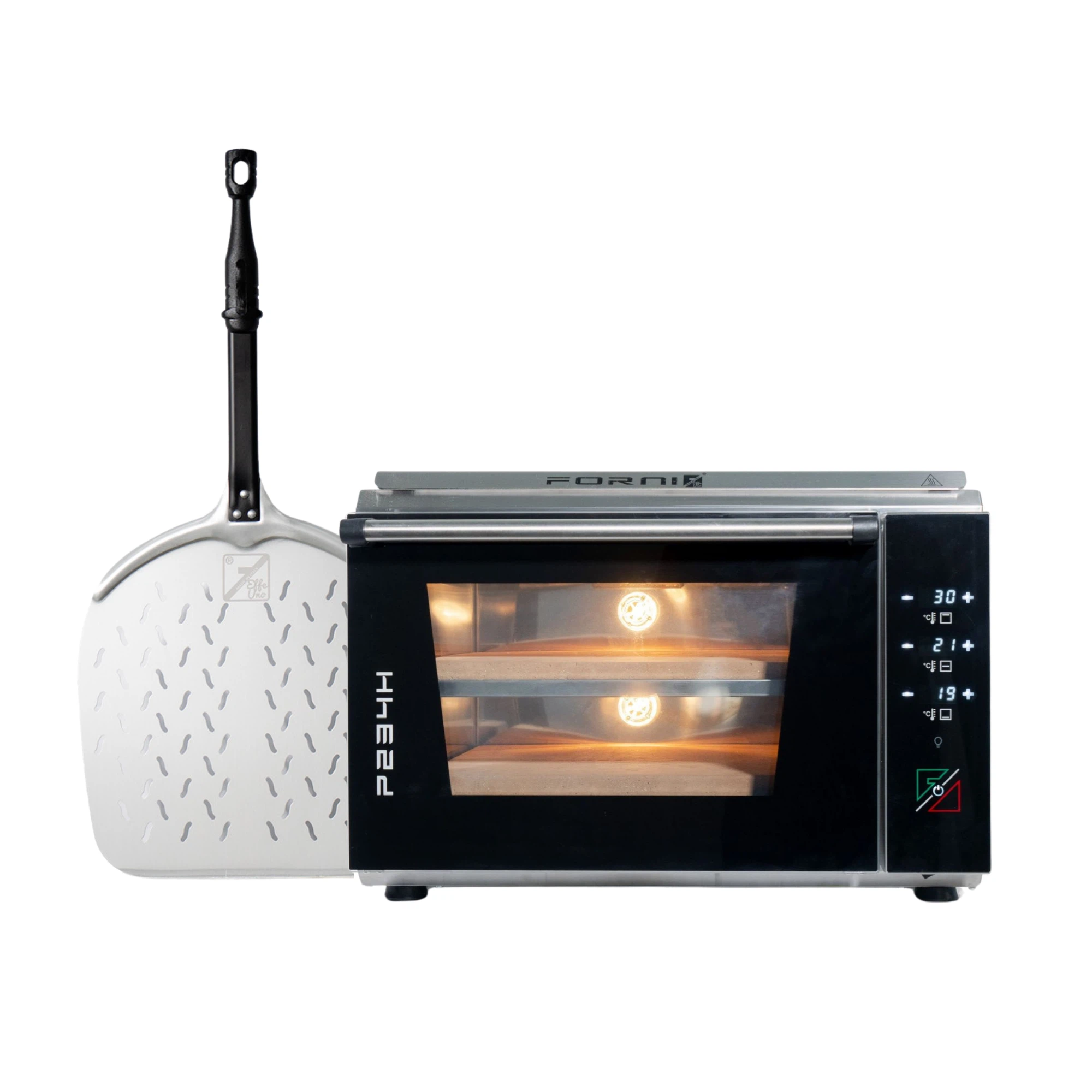 EFFEUNO P234H 509 Pro Elektrischer Pizzaofen mit doppelter Kammer + GRATIS Pizzaheber-Default Title