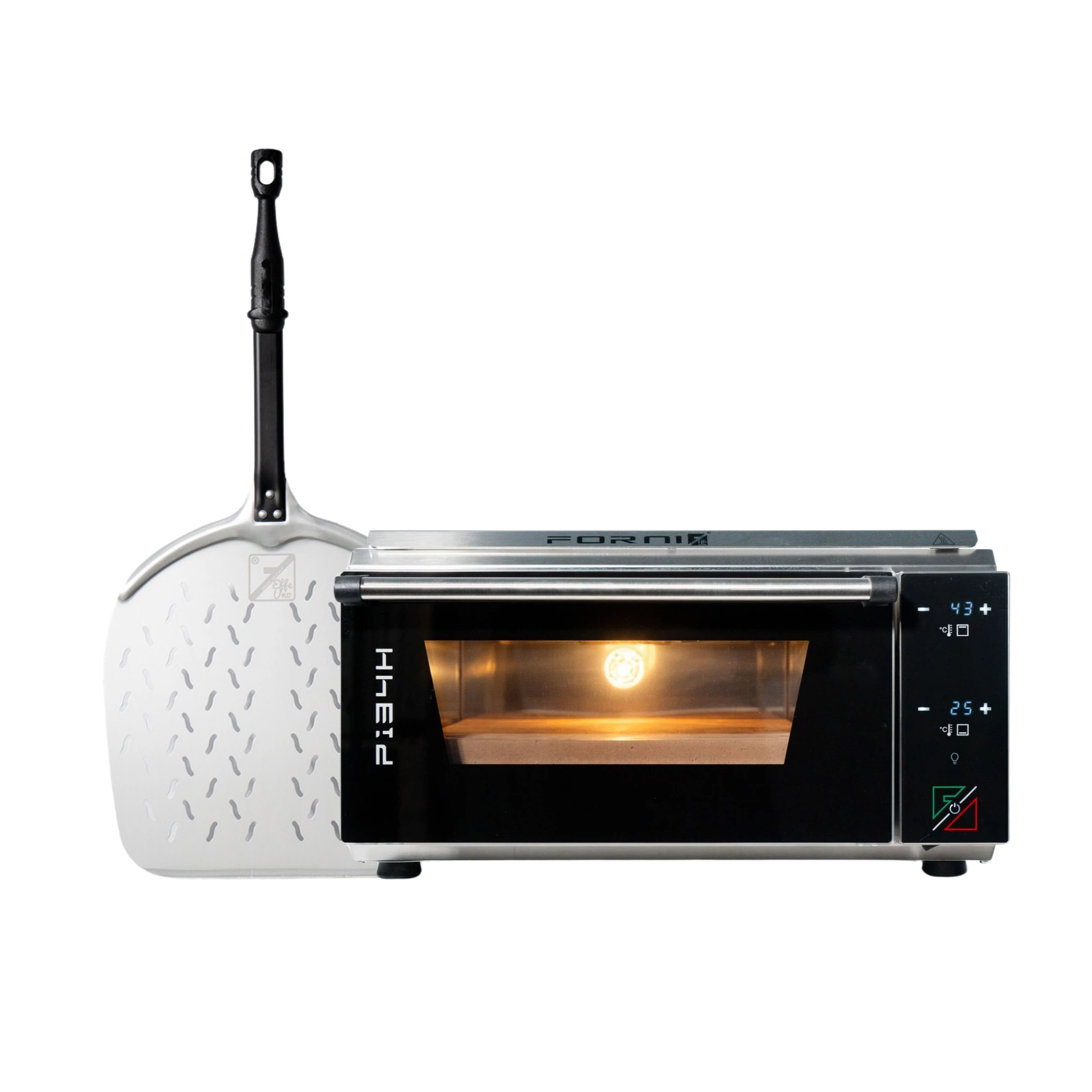 EFFEUNO P134H 509 Pro Elektrischer Pizzaofen mit niedriger Kammer + GRATIS Pizzaheber-Default Title
