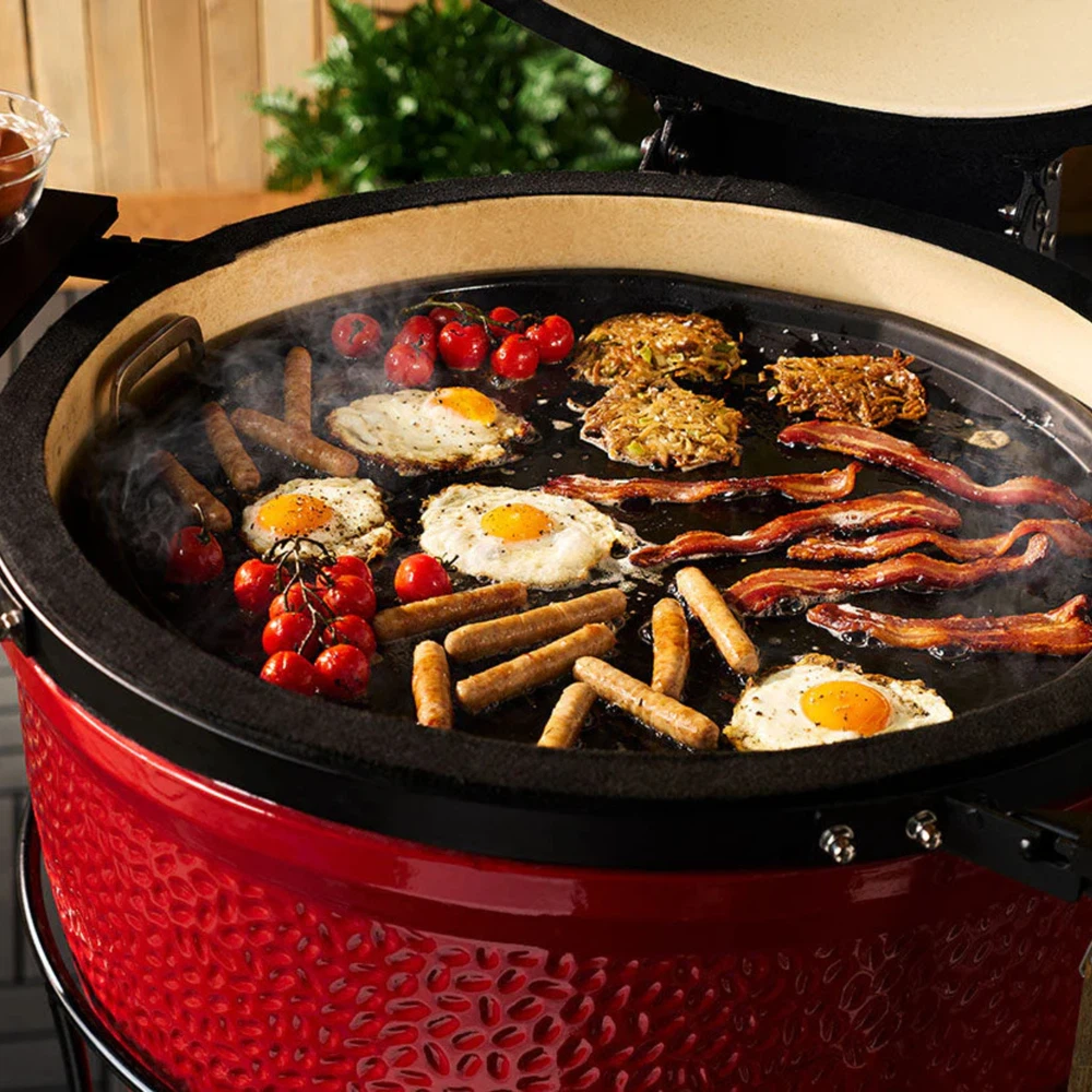 Kamado Joe Halbmond-Gusseisen-Wendeplatte Classic Joe-Default Title