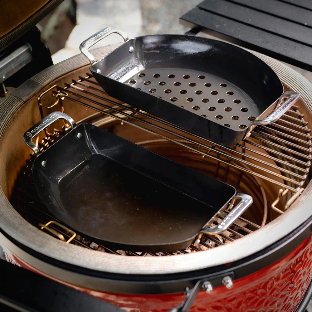 Kamado Joe Karbon Steel Halbmond-Pfannenset-Default Title