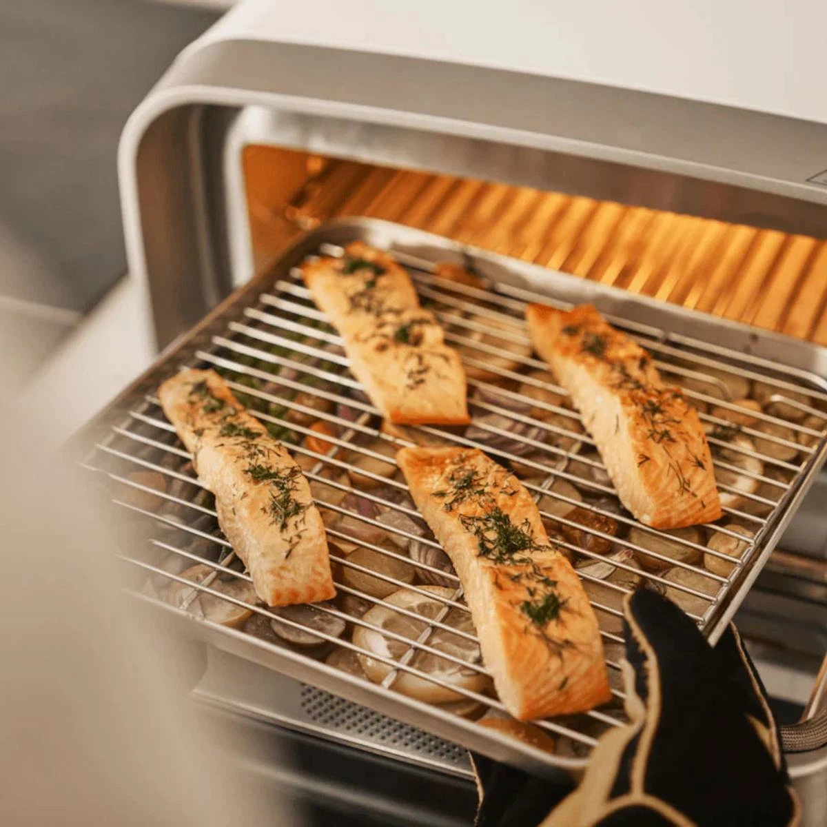 Ooni Volt 2 elektrischer Pizzaofen-Polarweiß