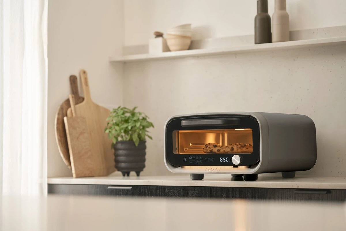 Ooni Volt 2 elektrischer Pizzaofen + GRATIS Wiegemesser-Grau