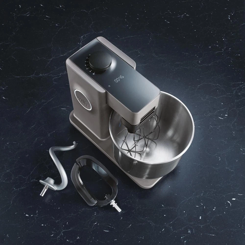 Wilfa Küchenmaschine Probaker Timer KM2GY-T70 grau+ Tool Adapter + Messerschmidt Edelstahlfleischwolf-Default Title