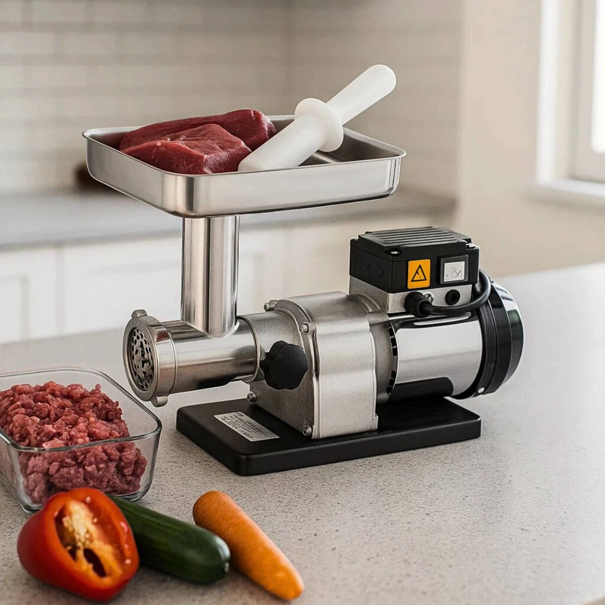 Tre Spade Elektrischer Fleischwolf TC8 Edelstahl-Default Title