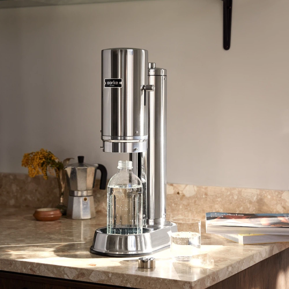 Aarke Wassersprudler Carbonator Pro + Gaszylinder-Polished