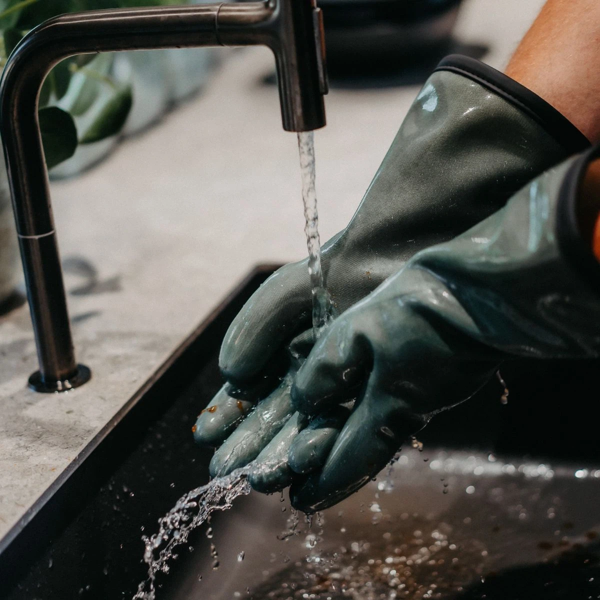 HEATPRO Hitzehandschuhe-Olive / S