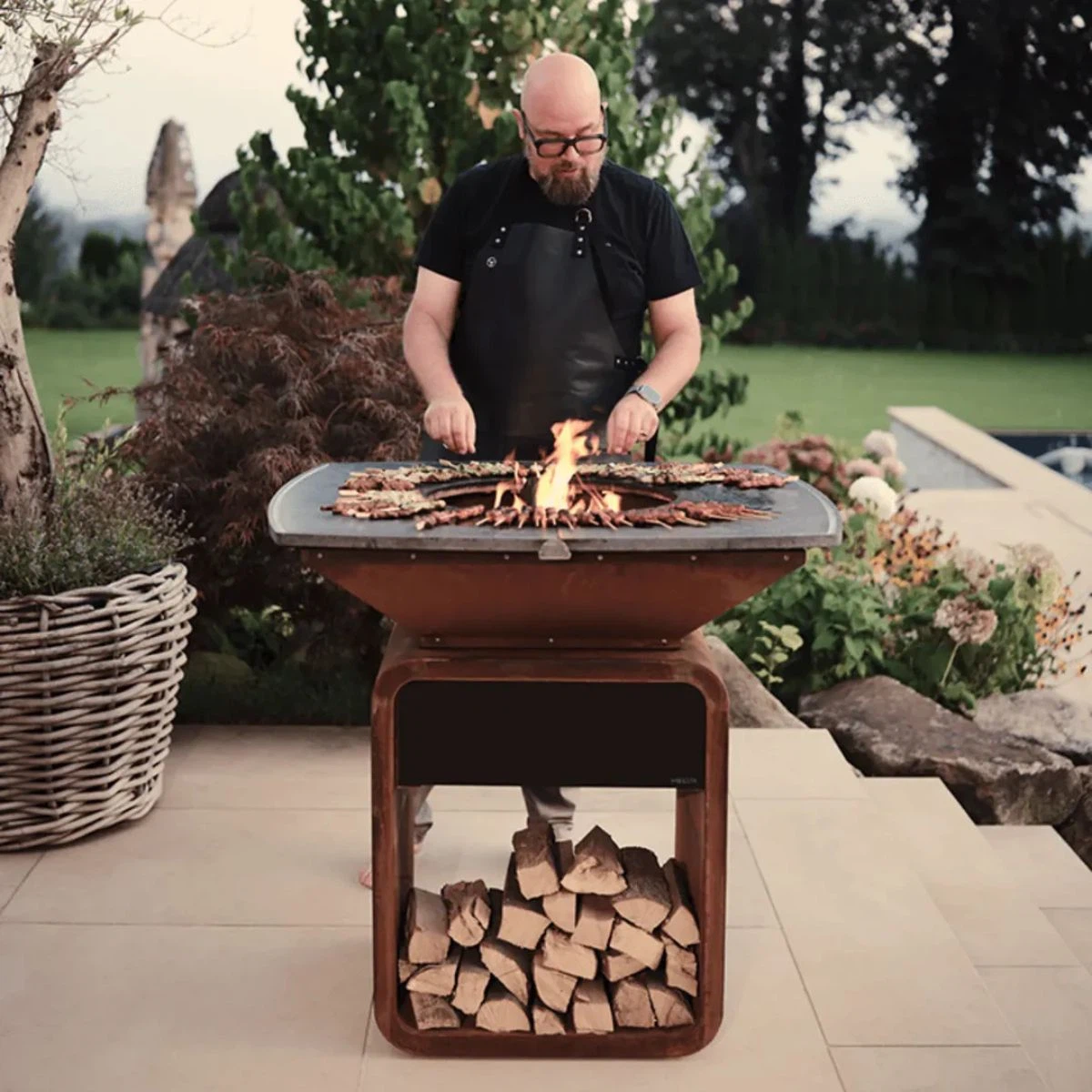 MOESTA ONE FirePlace Premium Feuerplattengrill-Lavastein