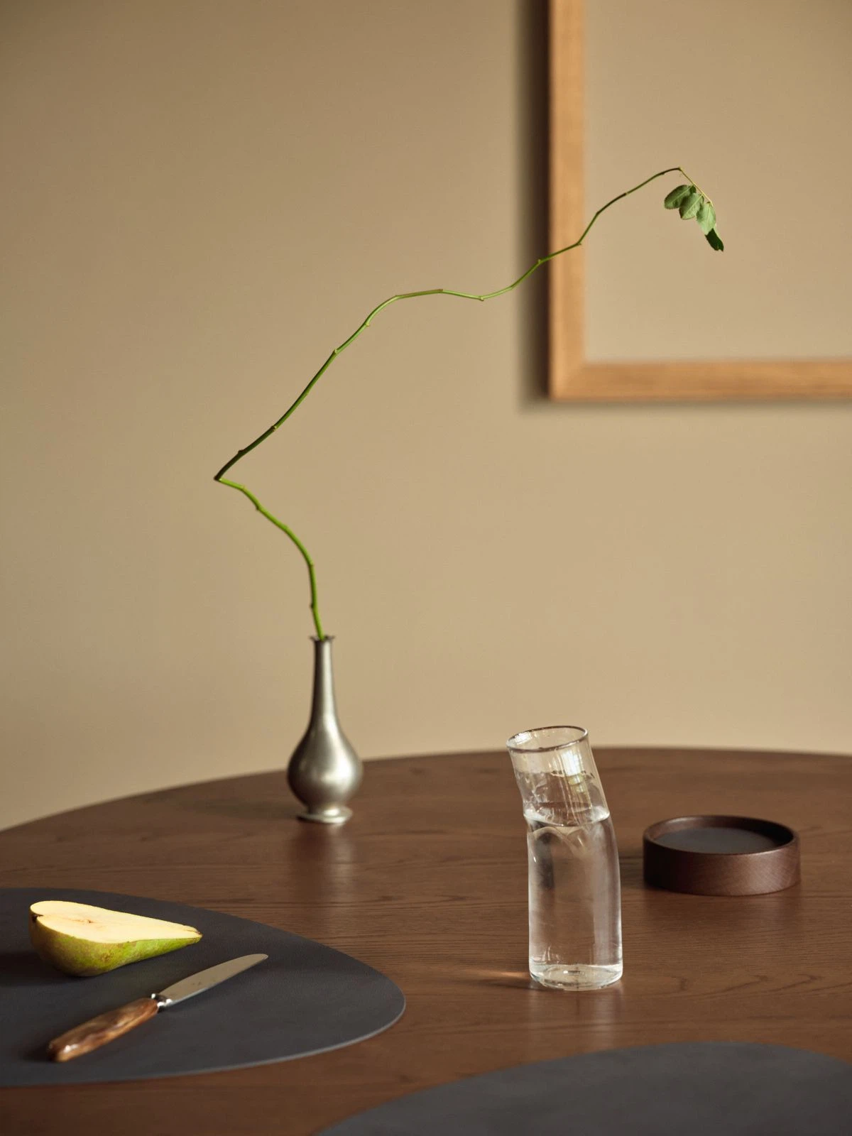 LIND DNA Tischset L Nupo 6-er Set-Anthracite / Curve