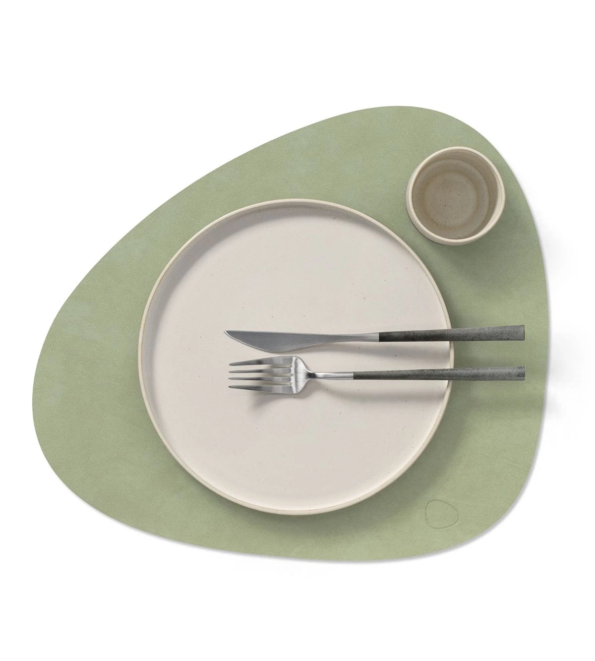 LIND DNA Tischset L Nupo-Curve / Olive Green