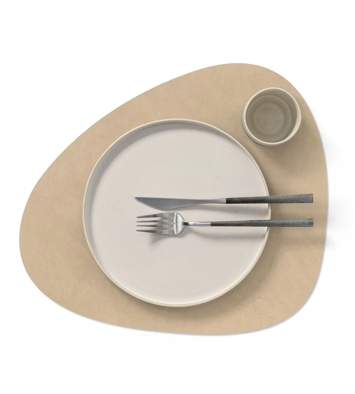 LIND DNA Tischset L Nupo 2-er Set-Curve / Sand