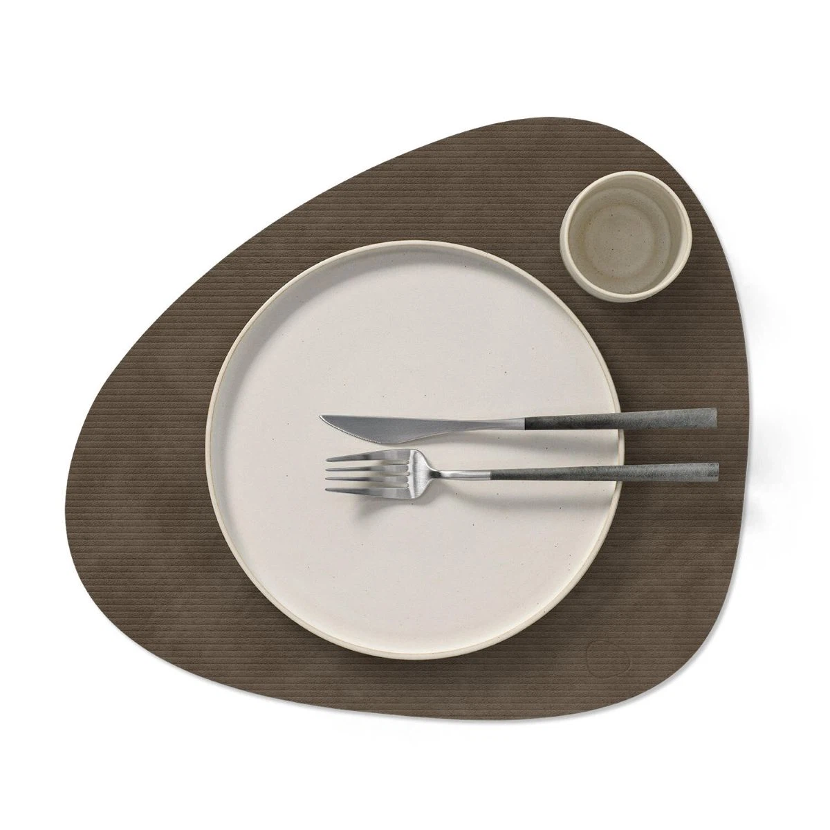 LIND DNA Tischset L Corduroy 6-er Set-Curve / Caviar