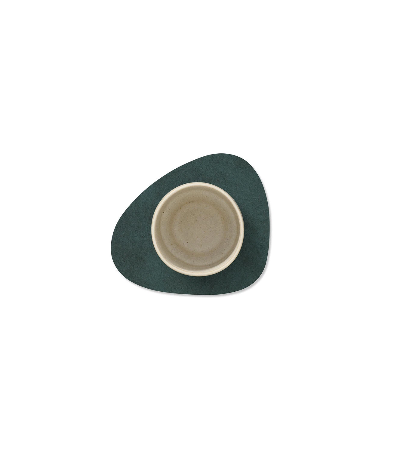 LIND DNA Glasuntersetzer Nupo 4-er Set-Curve / Dark Green