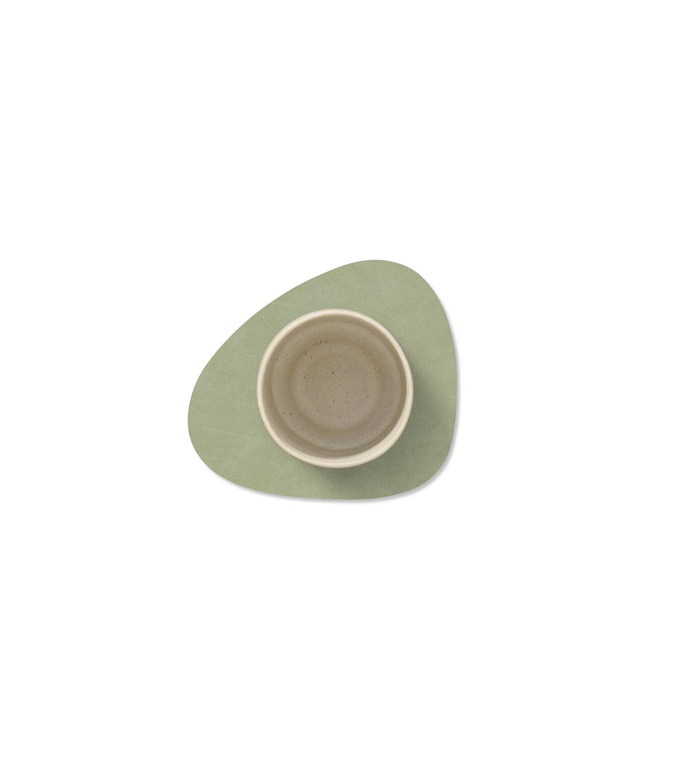 LIND DNA Glasuntersetzer Nupo 6-er Set-Curve / Olive Green