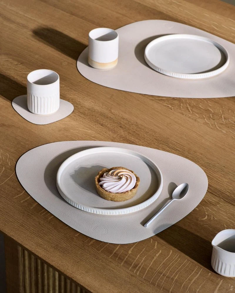 LIND DNA Glasuntersetzer Serene 2-er Set-Curve / Cream