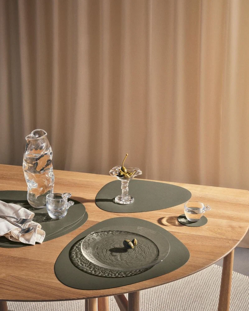 LIND DNA Glasuntersetzer Serene 2-er Set-Curve / Moss