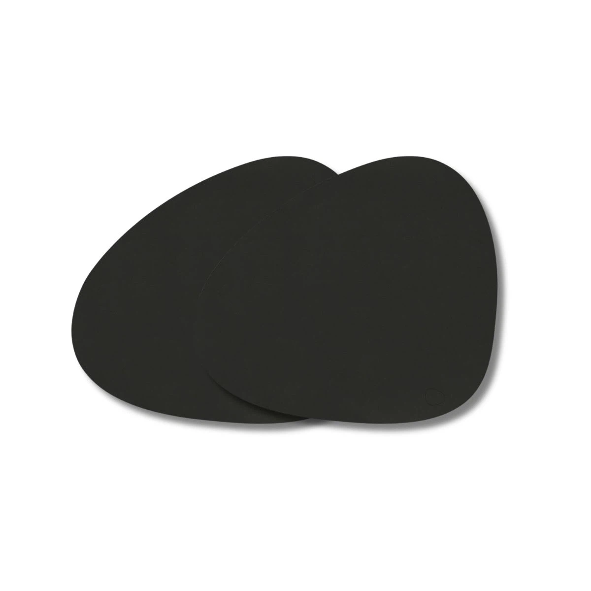 LIND DNA Tischset L Nupo 2-er Set-Curve / Black Ink