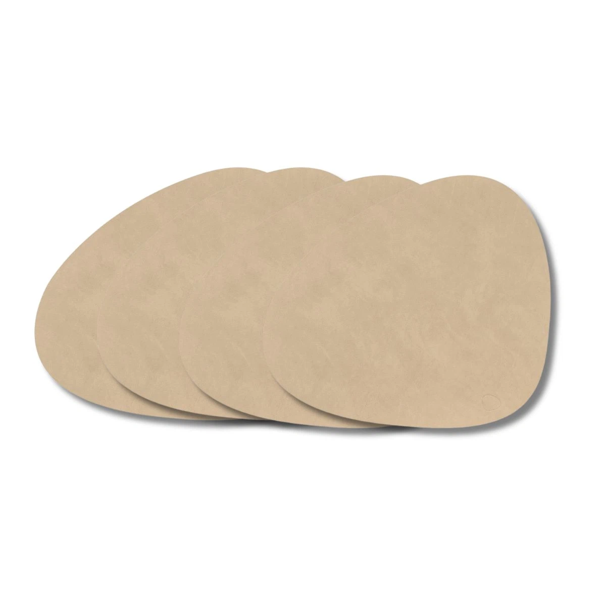 LIND DNA Tischset L Nupo 4-er Set-Curve / Sand