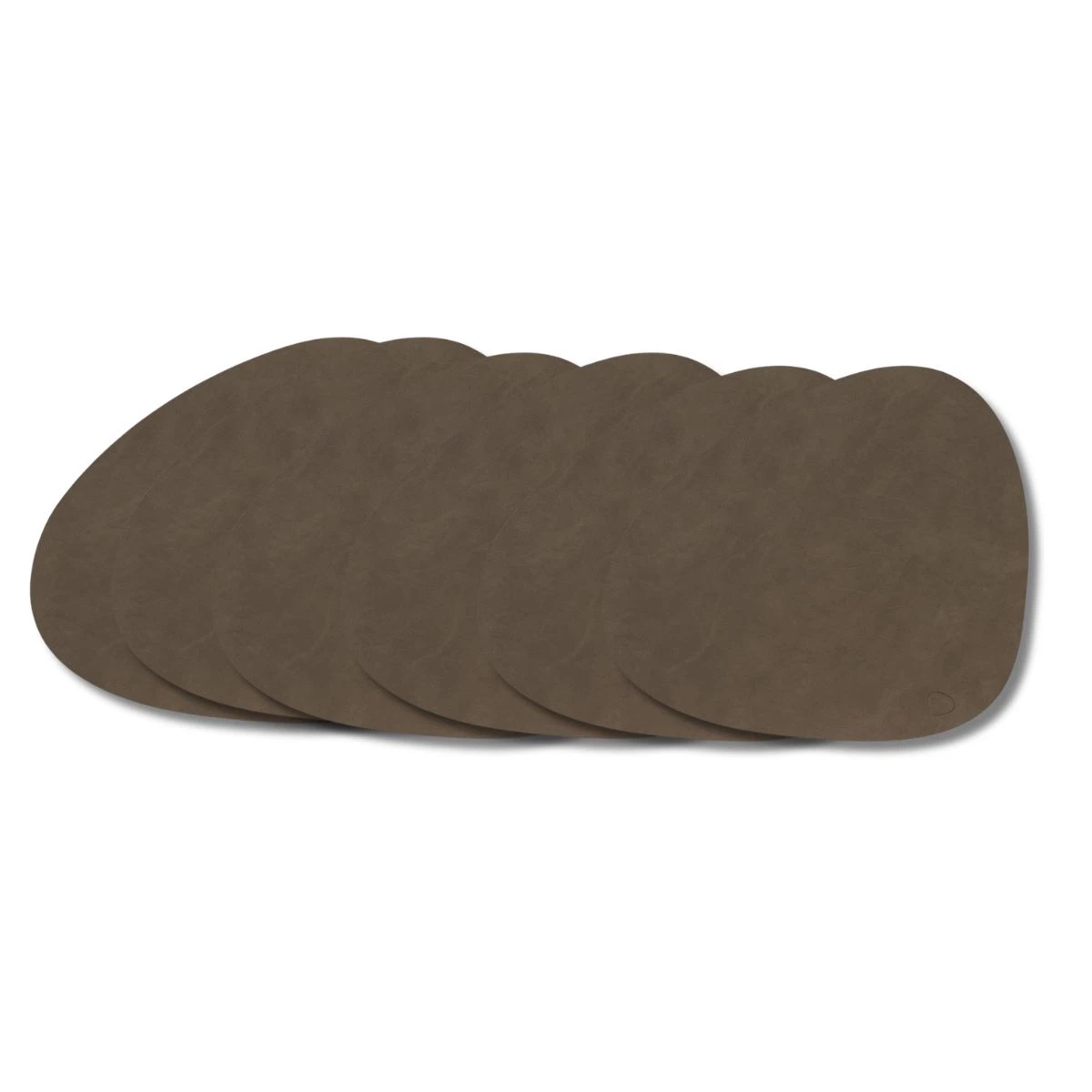 LIND DNA Tischset L Nupo 6-er Set-Caviar / Curve