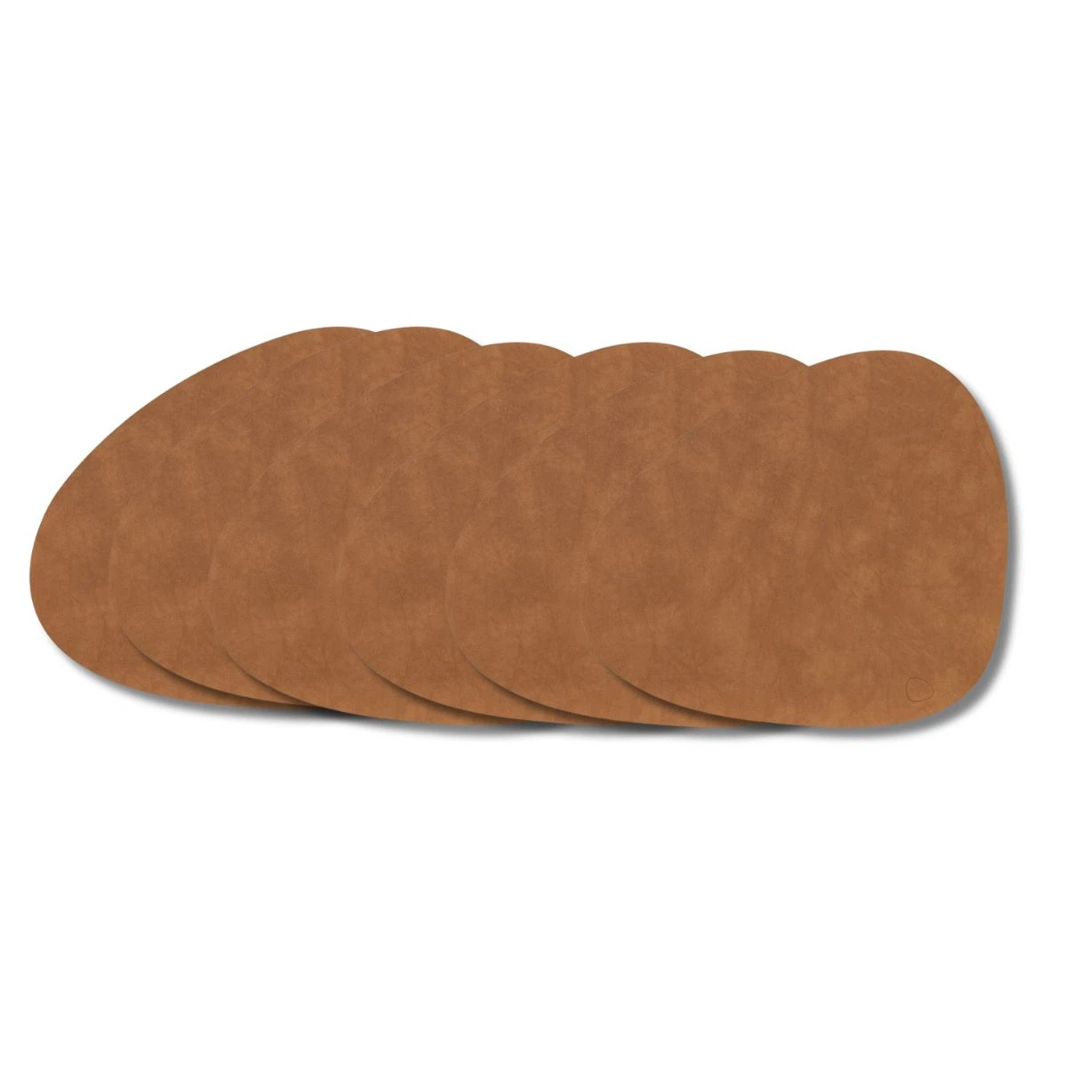 LIND DNA Tischset L Nupo 6-er Set-Nature / Curve