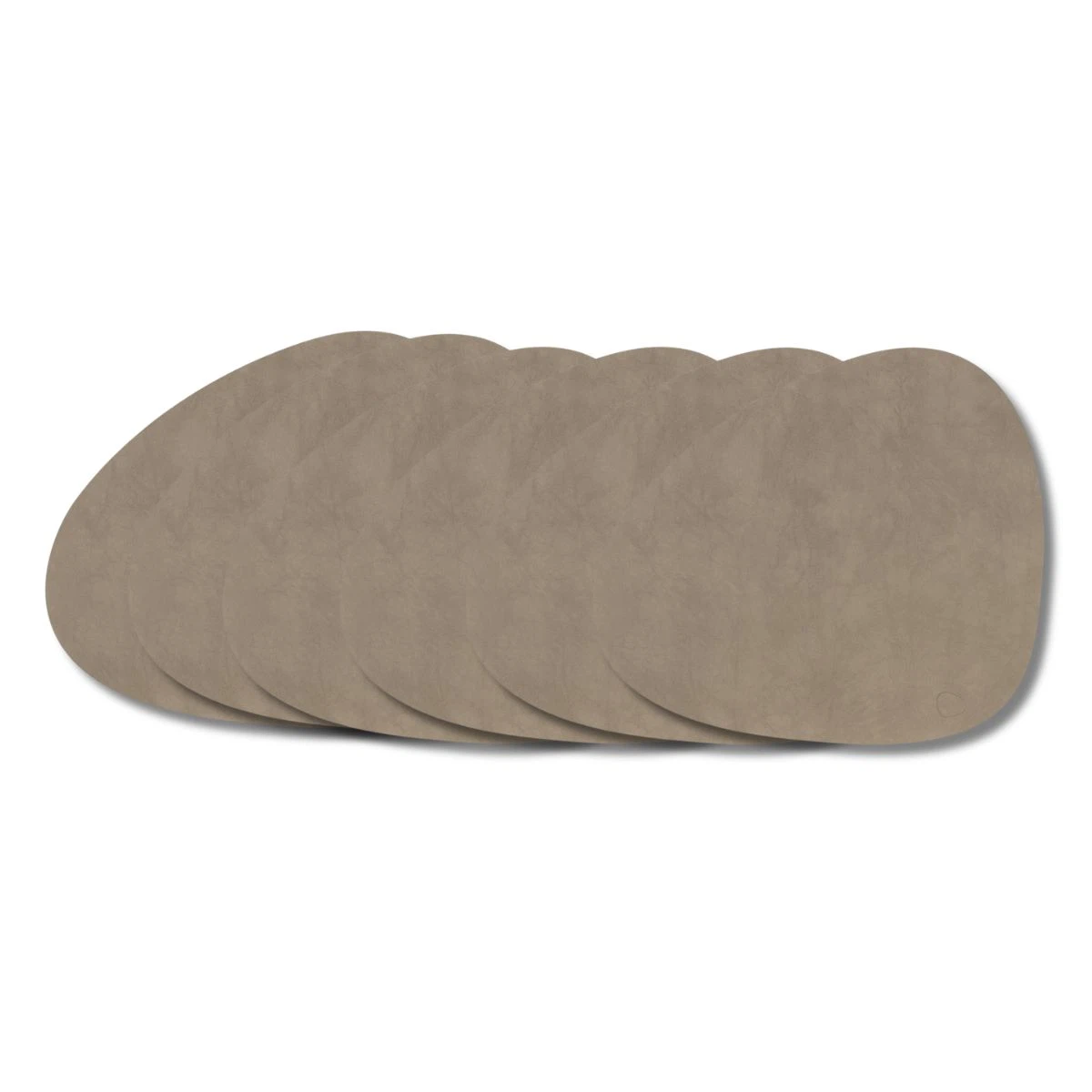 LIND DNA Tischset L Nupo 6-er Set-Nomad Grey / Curve