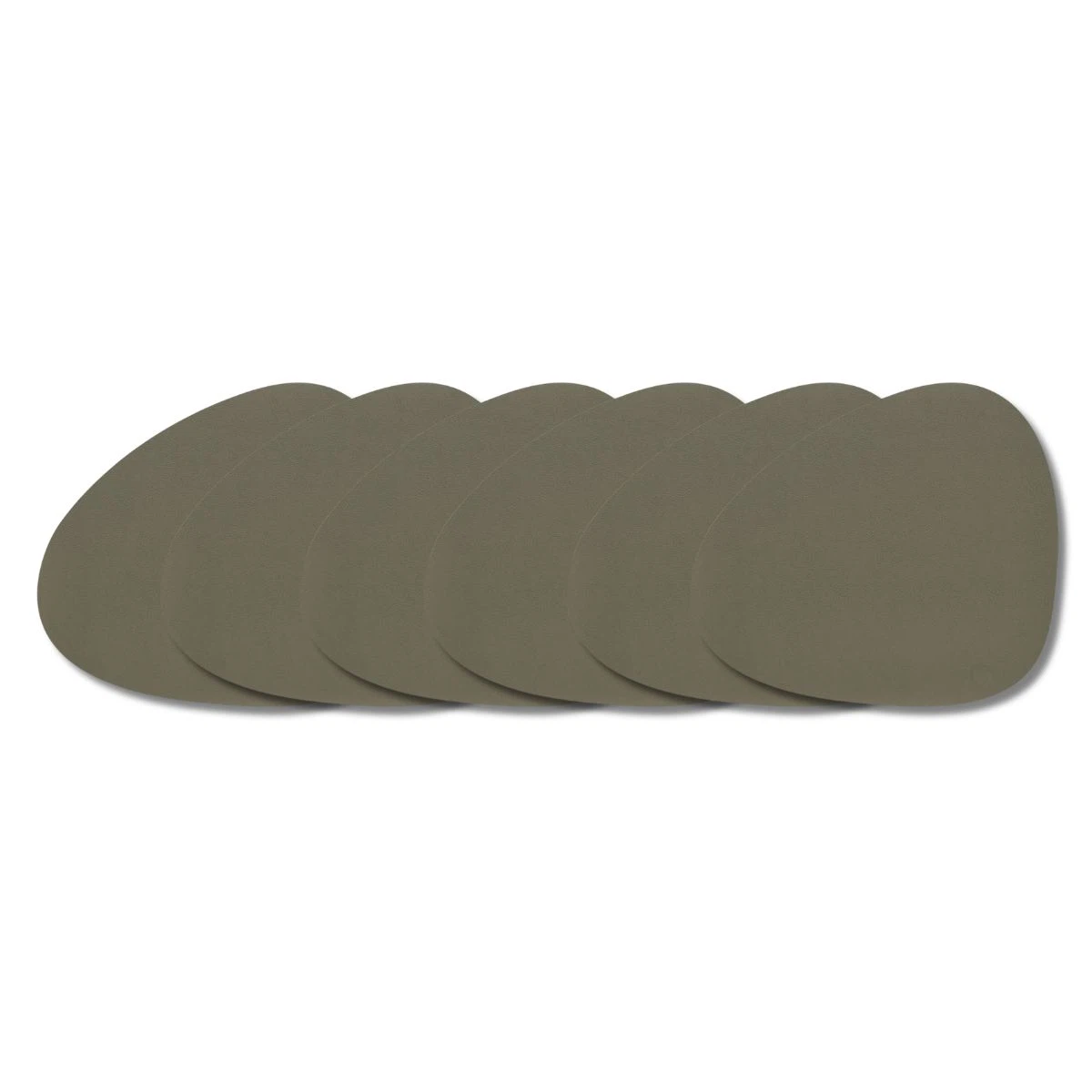 LIND DNA Tischset L Serene 6-er Set-Curve / Moss