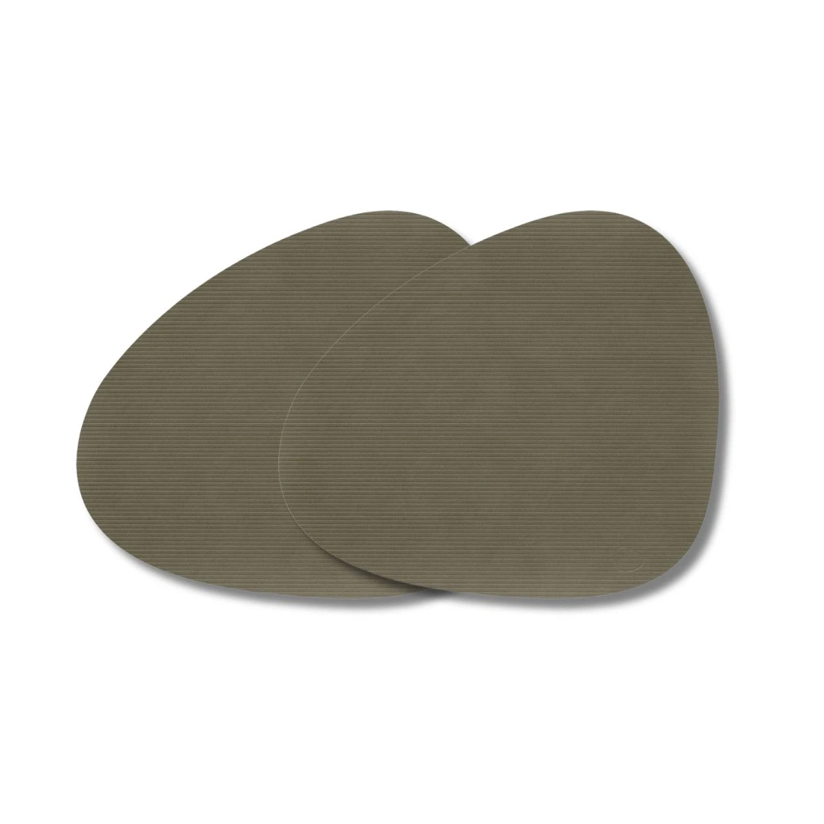 LIND DNA Tischset L Corduroy 2-er Set-Curve / Army Green