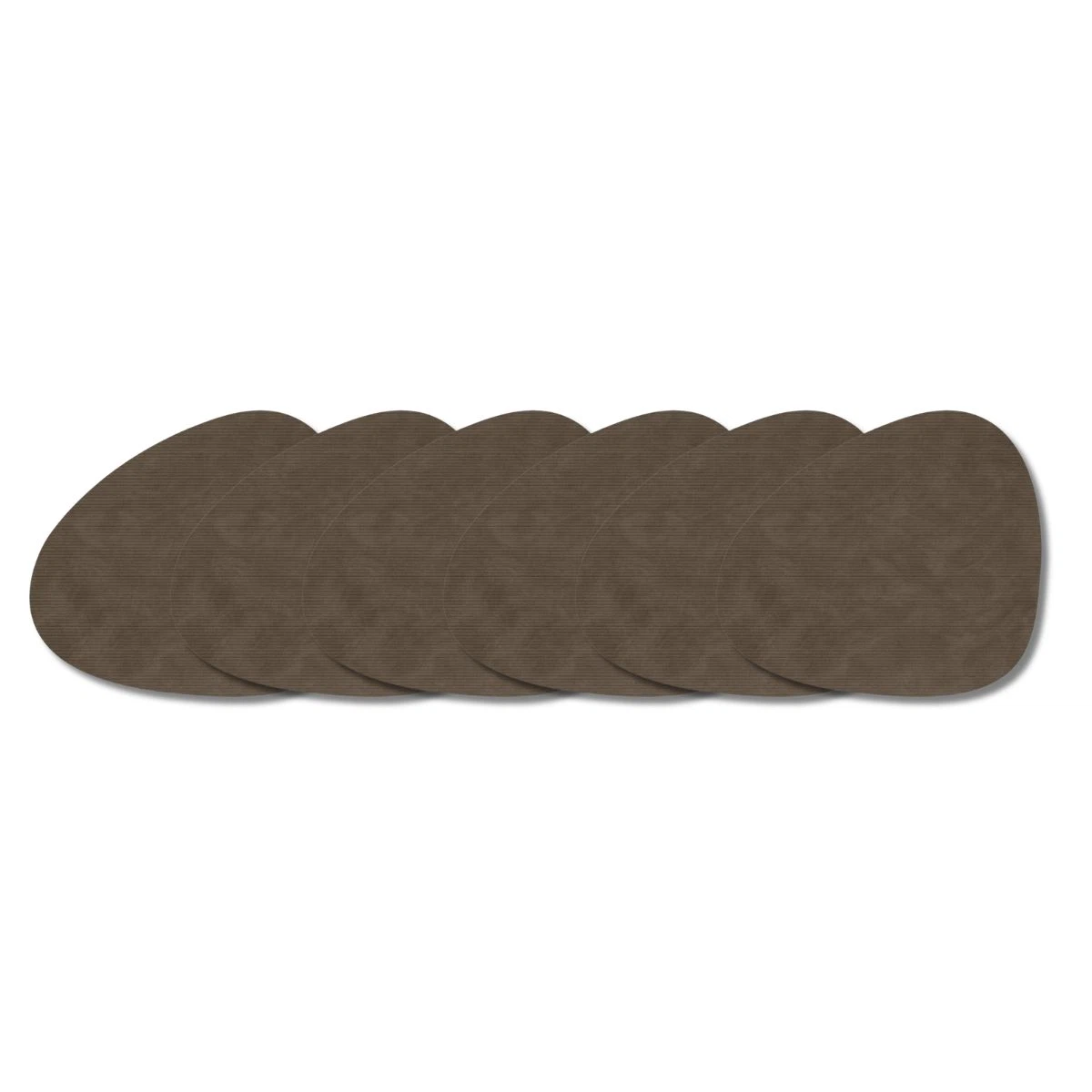 LIND DNA Tischset L Corduroy 6-er Set-Curve / Caviar