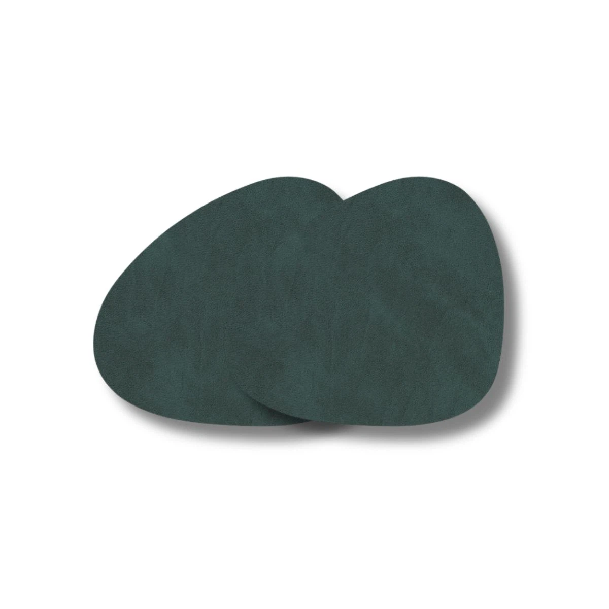 LIND DNA Glasuntersetzer Nupo 2-er Set-Curve / Dark Green