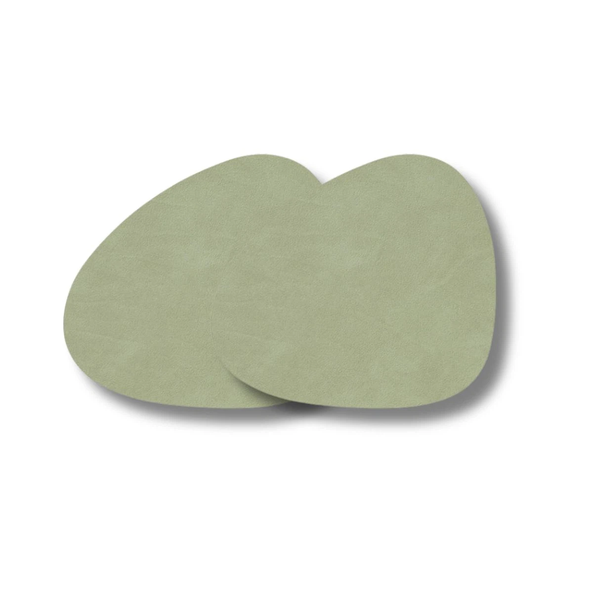LIND DNA Glasuntersetzer Nupo 2-er Set-Curve / Olive Green