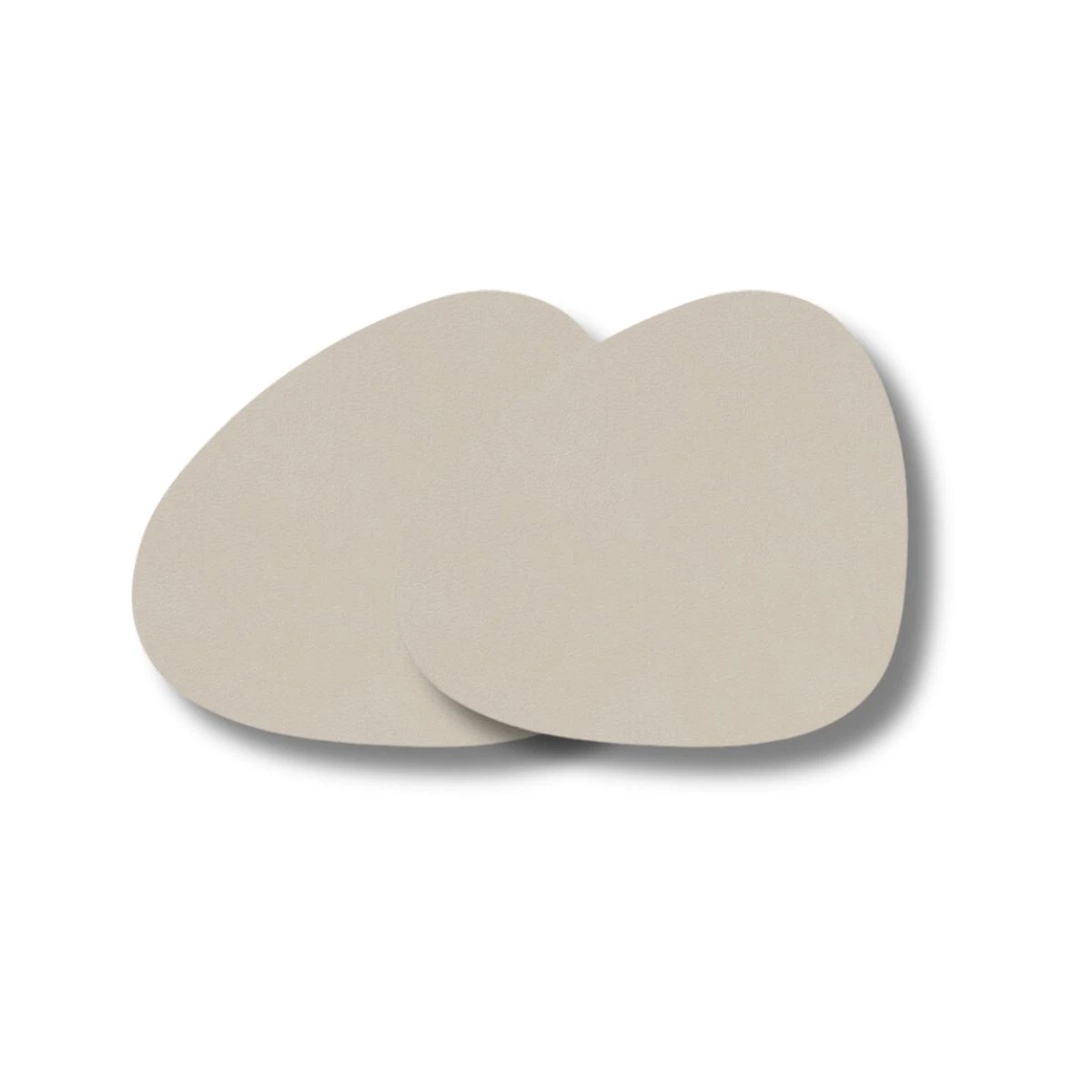 LIND DNA Glasuntersetzer Nupo 2-er Set-Curve / Oyster White