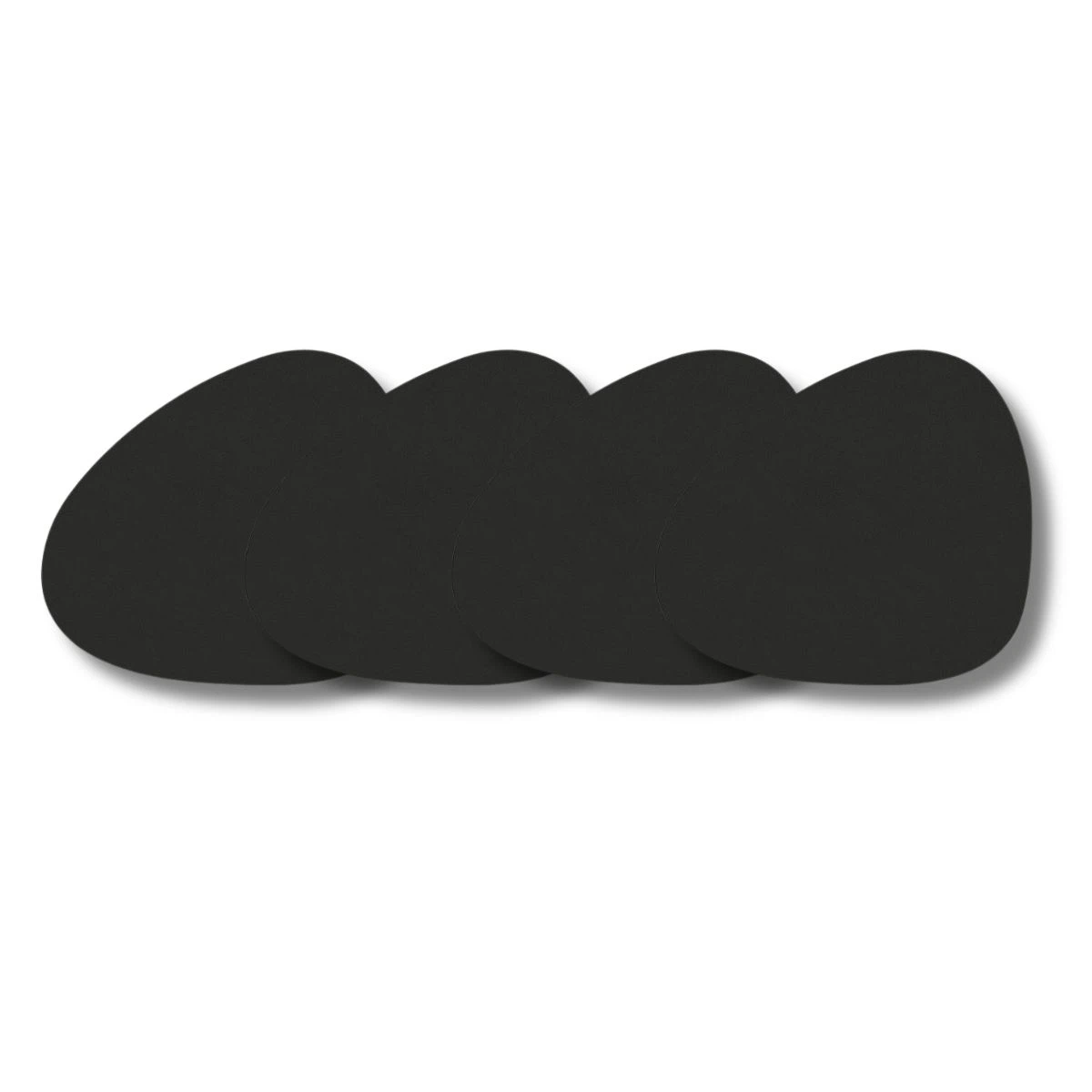 LIND DNA Glasuntersetzer Nupo 4-er Set-Curve / Black Ink