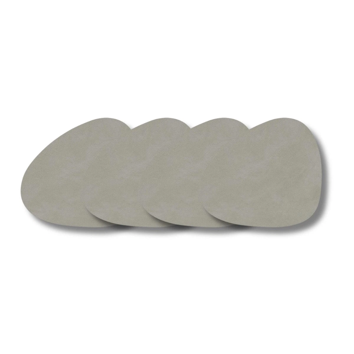 LIND DNA Glasuntersetzer Nupo 4-er Set-Curve / Light Grey