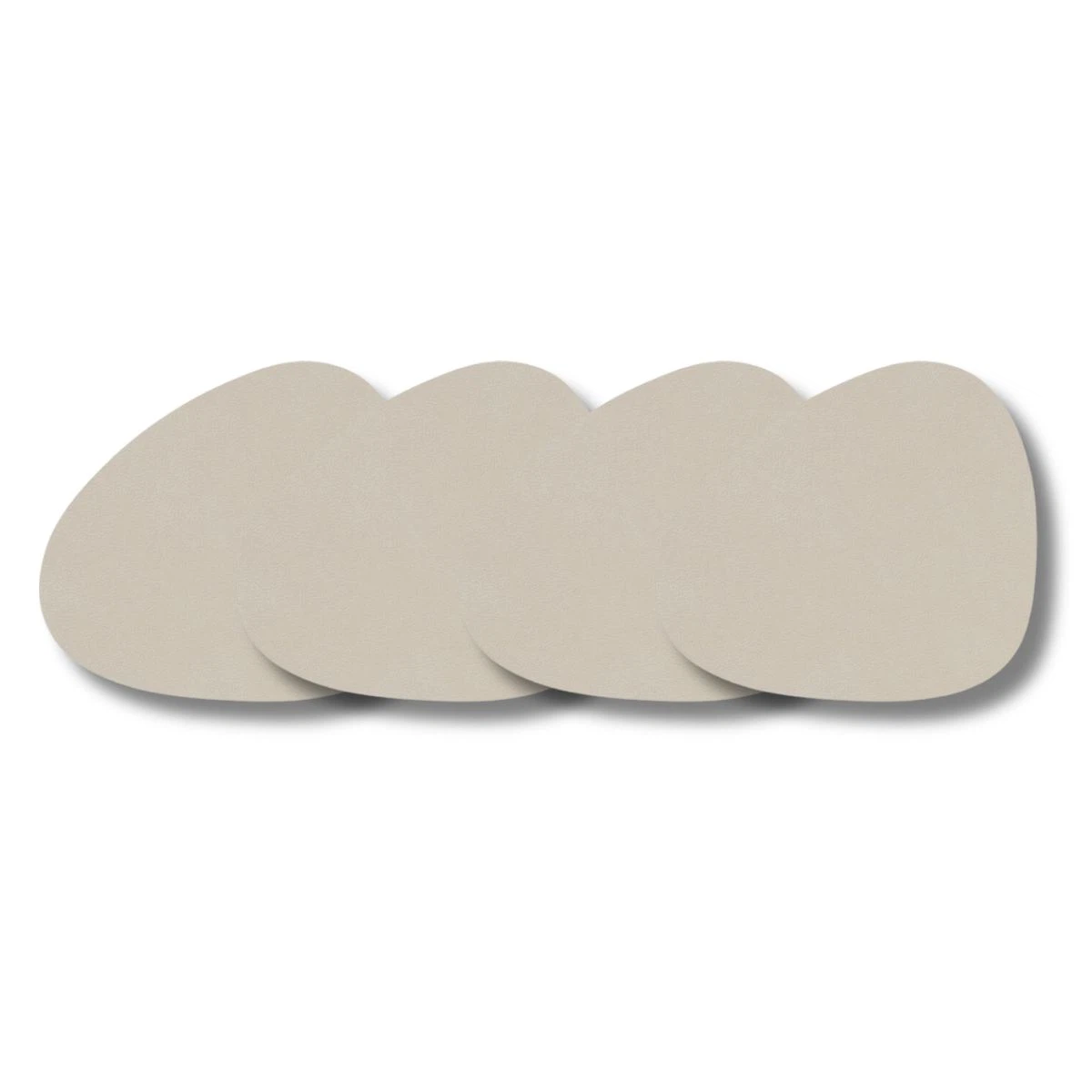 LIND DNA Glasuntersetzer Nupo 4-er Set-Curve / Oyster White