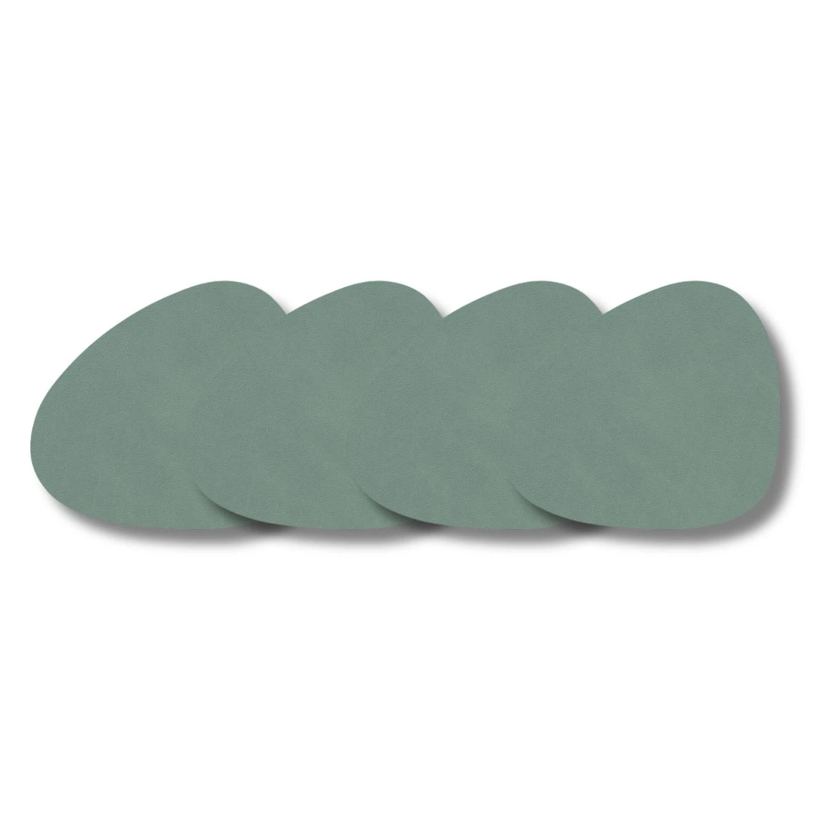 LIND DNA Glasuntersetzer Nupo 4-er Set-Curve / Pastel Green