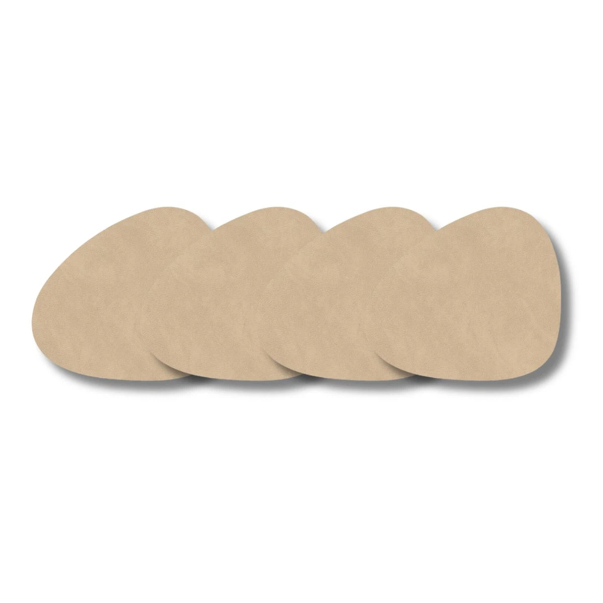 LIND DNA Glasuntersetzer Nupo 4-er Set-Curve / Sand